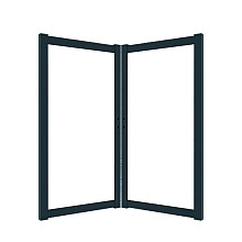 Boston maatwerk Dubbele poort groot max (B) 400cm (H) 200cm incl insteekslot